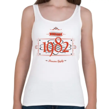 PRINTFASHION since-1982-red-black - Női atléta - Fehér női trikó