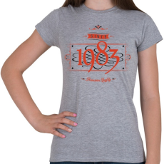 PRINTFASHION since-1983-red-black - Női póló - Sport szürke