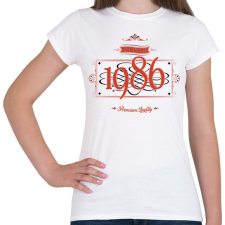 PRINTFASHION since-1986-red-black - Női póló - Fehér női póló