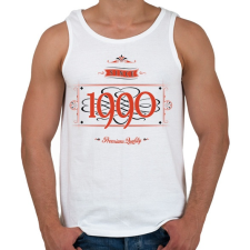 PRINTFASHION since-1990-red-black - Férfi atléta - Fehér atléta, trikó