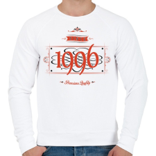 PRINTFASHION since-1996-red-black - Férfi pulóver - Fehér férfi pulóver, kardigán