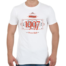 PRINTFASHION since-1997-red-black - Férfi póló - Fehér