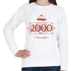 PRINTFASHION since-2000-red-black - Női pulóver - Fehér