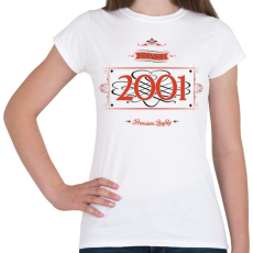 PRINTFASHION since-2001-red-black - Női póló - Fehér