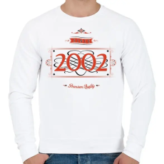 PRINTFASHION since-2002-red-black - Férfi pulóver - Fehér