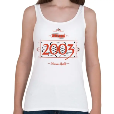 PRINTFASHION since-2003-red-black - Női atléta - Fehér