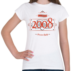 PRINTFASHION since-2008-red-black - Női póló - Fehér