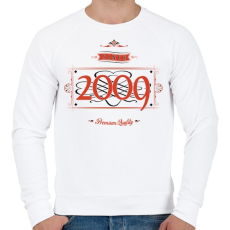 PRINTFASHION since-2009-red-black - Férfi pulóver - Fehér