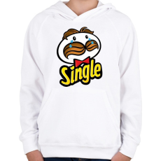 PRINTFASHION Single - Gyerek kapucnis pulóver - Fehér