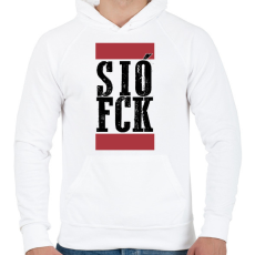 PRINTFASHION Siófck - Férfi kapucnis pulóver - Fehér