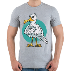 PRINTFASHION Sirály - Férfi póló - Sport szürke