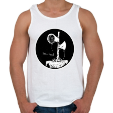 PRINTFASHION Siren head 3 - Férfi atléta - Fehér atléta, trikó