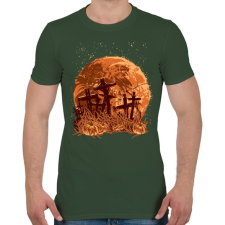 PRINTFASHION Sírok a holdfényben - Férfi póló - Katonazöld férfi póló