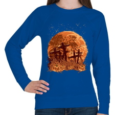 PRINTFASHION Sírok a holdfényben - Női pulóver - Királykék női pulóver, kardigán