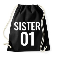 PRINTFASHION SISTER 01 - Sportzsák, Tornazsák - Fekete tornazsák