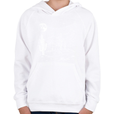 PRINTFASHION Sivatagi kaktusz - Gyerek kapucnis pulóver - Fehér gyerek pulóver, kardigán