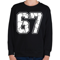 PRINTFASHION Six Seven - Gyerek pulóver - Fekete