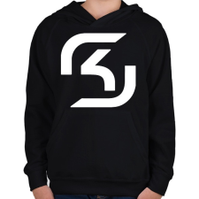 PRINTFASHION Sk logo - Gyerek kapucnis pulóver - Fekete gyerek pulóver, kardigán