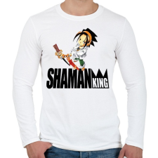 PRINTFASHION SK Yoh Asakura - Férfi hosszú ujjú póló - Fehér férfi póló