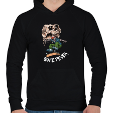 PRINTFASHION Skate fever - Férfi kapucnis pulóver - Fekete férfi pulóver, kardigán