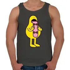 PRINTFASHION Skate-toung - Férfi atléta - Sötétszürke atléta, trikó