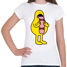 PRINTFASHION Skate-toung - Női póló - Fehér