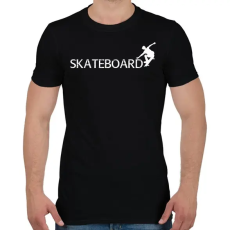 PRINTFASHION Skateboard  - Férfi póló - Fekete