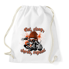 PRINTFASHION Skateboard Graphic - Sportzsák, Tornazsák - Fehér tornazsák