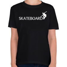 PRINTFASHION Skateboard  - Gyerek póló - Fekete gyerek póló