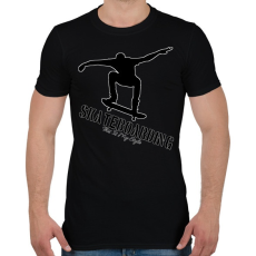 PRINTFASHION Skatedoarding - Férfi póló - Fekete