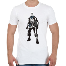 PRINTFASHION Skeleton skin Fortnite - Férfi póló - Fehér