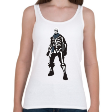 PRINTFASHION Skeleton skin Fortnite - Női atléta - Fehér női trikó