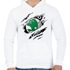 PRINTFASHION Skoda - Férfi kapucnis pulóver - Fehér férfi pulóver, kardigán