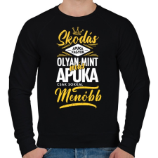 PRINTFASHION Skodás apuka - Férfi pulóver - Fekete férfi pulóver, kardigán