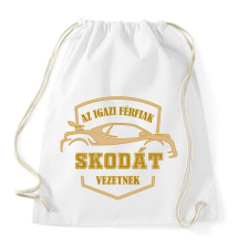 PRINTFASHION Skodás sofőr - Sportzsák, Tornazsák - Fehér tornazsák