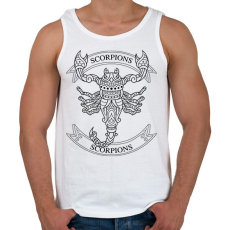 PRINTFASHION Skorpió  - Férfi atléta - Fehér