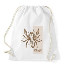 PRINTFASHION Skorpió horoszkóp - Sportzsák, Tornazsák - Fehér tornazsák