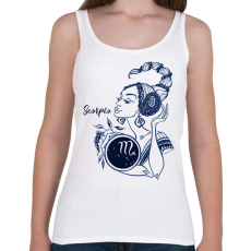 PRINTFASHION skorpió - Női atléta - Fehér