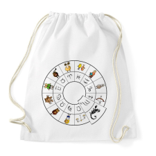 PRINTFASHION Skorpió - Sportzsák, Tornazsák - Fehér tornazsák