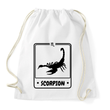 PRINTFASHION skorpió - Sportzsák, Tornazsák - Fehér tornazsák