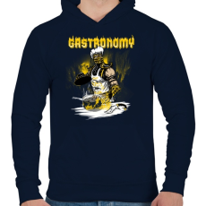 PRINTFASHION Skorpió szakács - Férfi kapucnis pulóver - Sötétkék