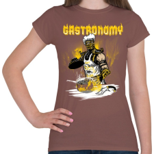 PRINTFASHION Skorpió szakács - Női póló - Mogyoróbarna női póló
