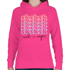 PRINTFASHION SKS - Női kapucnis pulóver - Fukszia