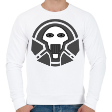 PRINTFASHION skull_1 - Férfi pulóver - Fehér férfi pulóver, kardigán