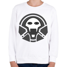 PRINTFASHION skull_1 - Gyerek pulóver - Fehér gyerek pulóver, kardigán