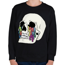 PRINTFASHION Skull cry - Gyerek pulóver - Fekete gyerek pulóver, kardigán