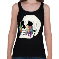 PRINTFASHION Skull cry - Női atléta - Fekete