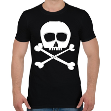 PRINTFASHION skull - Férfi póló - Fekete férfi póló