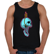 PRINTFASHION Skull hang - Férfi atléta - Fekete