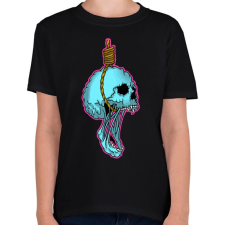 PRINTFASHION Skull hang - Gyerek póló - Fekete gyerek póló